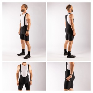 Pantaloni scurti cu bazon si bretele Force Action Negru XXXL - Img 4