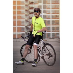 Pantaloni scurti cu bazon si bretele Force B51 negru/alb 3XL - Img 7
