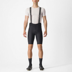 Pantaloni scurti cu bretele Castelli Espresso, Negru, M
