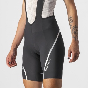 Pantaloni scurti cu bretele Castelli Velocissima 3, pentru femei, negru/argintiu, L - Img 9