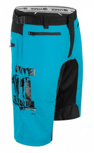 Pantaloni scurti Force MTB-11, bazon detasabil, Albastru/Negru, S - Img 4