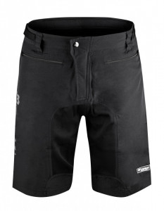 Pantaloni scurti Force MTB-11 bazon detasabil Negru/Antracit L - Img 2