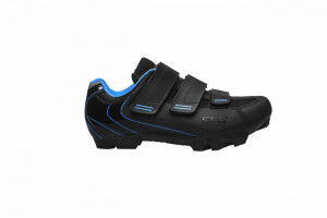 Pantofi ciclism FLR F-55 III Elite Mtb - Negru/Albastru 41 - Img 2
