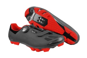 Pantofi ciclism FLR F-70 Elite Mtb - Negru/Rosu 42 - Img 5