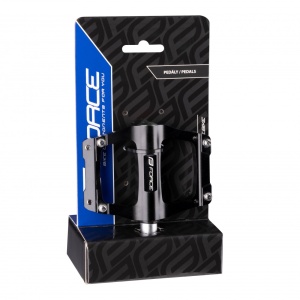 Pedale Force GRIT aluminiu cu rulmenti, negru - Img 2