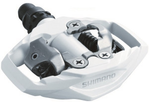 PEDALE SHIMANO PD-M530 SPD FARA CATADIOPTRII INCL. PLACUTE ALB AMBALAT IND.