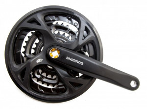 Pedalier Shimano FCM371 44/32/22T negru 175 mm cu CG - Img 2