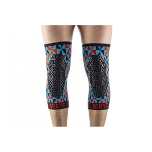 Protectii genunchi Seryt Arlecchino Light-blue Red L/XL