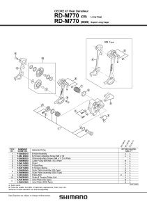 RD-M770 BOLTULUI DE FIXARE A CABLULUI & PLATE SHIMANO - Img 2