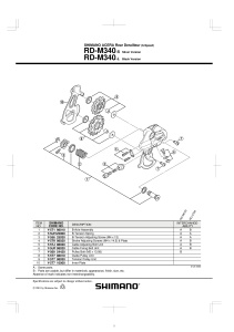 ROLE TENSIONARE SCHIMBATOR SHIMANO RD-M340