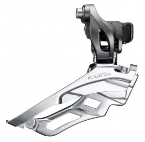 SCHIMBATOR FATA SHIMANO CLARIS FD-R2030 PT. 8 VIT. PE SPATE COLIER 34.9MM (CU ADAPTOR 31.8 & 28.6MM) PT. ANGRENAJ TRIPLU AMBALAT IND.