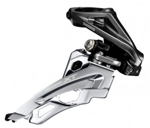 SCHIMBATOR FATA SHIMANO DEORE XT FD-M8000-H TRIPLU PT. 3X11 HIGH CLAMP SIDE SWING TRAGERE PRIN FATA COLIER 34.9MM (INCL. ADAPTOR 28.6 & 31.8MM) UNGHI CS 66-69 AMBALAT IND.