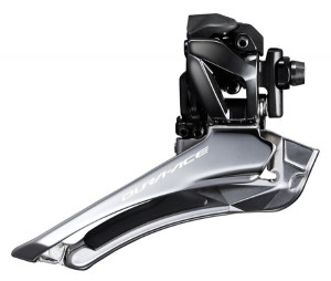 SCHIMBATOR FATA SHIMANO DURA ACE FD-R9100 DUBLU PT. 11 VIT. PE SPATE BRAZED-ON AMBALAT IND.