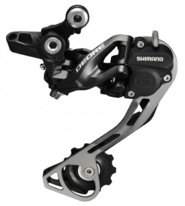 SCHIMBATOR SPATE SHIMANO DEORE RD-M615-SGS 10 VIT. TOP NORMAL SHADOW PLUS PRINDERE DIRECTA (COMPATIBIL DIRECT MOUNT) NEGRU AMBALAT IND.