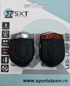 Set Flash cu Baterii SXT (silicone) Negru