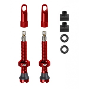 Set Valve Tubeless Force 2xFv 44mm Rosii