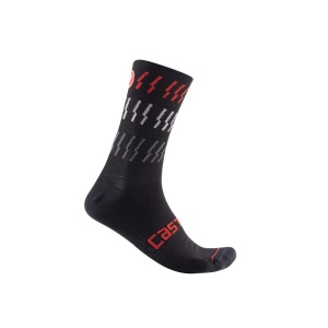 Sosete Castelli Mid Winter 18 Negru/Rosu XXL 44-47