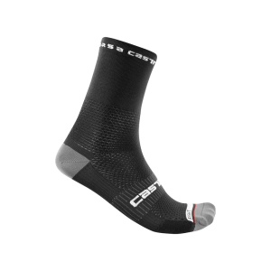 Sosete Castelli Rosso Corsa PRO 15, unisex, negru, S/M, 35-39