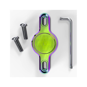 Suport Apple AirTag pentru cadru Muc-Off Secure Tag Holder V2 Iridescent