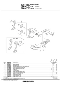 SUPORT DE PRINDERE PE URECHEA DE SCHIMBATOR SHIMANO RD-M773 - Img 2