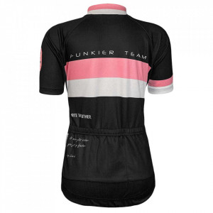 Tricou Ciclism Copii FUNKIER Saletti (S/S) - Pink/Black 14 ani