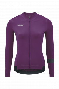 TRICOU CICLISM CUBE BLACKLINE WS JERSEY L/S VIOLET M (38)
