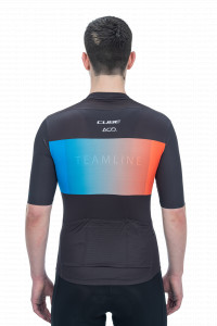 TRICOU CICLISM CUBE TEAMLINE JERSEY S/S BLACK BLUE RED S - Img 3