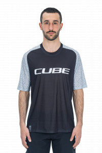 TRICOU CICLISM CUBE VERTEX ROUND NECK JERSEY S/S BLACK M - Img 2