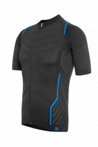 Tricou Ciclism FUNKIER Respirare Elite - Gri/Albastru M/L - Img 2