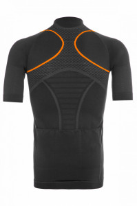 Tricou Ciclism FUNKIER Respirare Elite - Gri/Portocaliu XS/S