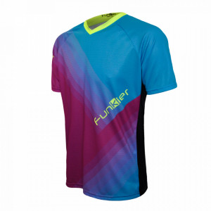 Tricou Ciclism FUNKIER Termoli Enduro Men (S/S) - Purple/Blue L - Img 2