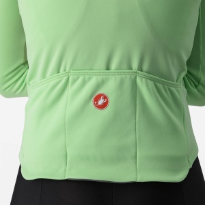 Tricou cu maneca lunga Castelli Sinergia 2 FZ, de dama, Verde Mint, XS - Img 4