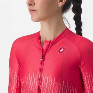 Tricou cu maneca scurta Castelli Aero PRO W, de dama, Portocaliu, S - Img 5