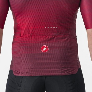 Tricou cu maneca scurta Castelli Aero Race 6.0, Visiniu, M - Img 3