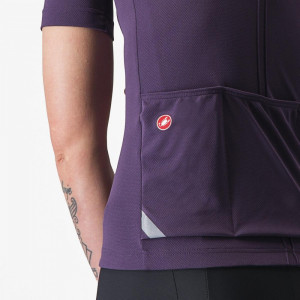 Tricou cu maneca scurta Castelli Anima 4, pentru femei, mov nocturn, S - Img 5