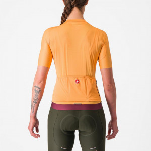 Tricou cu maneca scurta Castelli Espresso W de dama Portocaliu/Visiniu S - Img 2