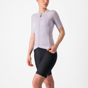 Tricou cu maneca scurta Castelli Espresso W, de dama, Violet, S - Img 3