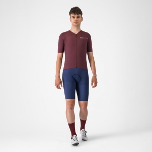 Tricou cu maneca scurta Castelli Premio EVO, pentru barbati, visiniu inchis, S - Img 5