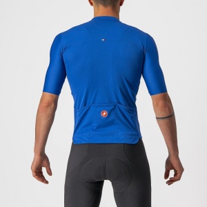 Tricou cu maneca scurta Castelli Prologo 7, Albastru/Alb/Antracit, M - Img 2