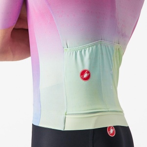Tricou cu maneca scurta Castelli R-A/D, Violet Multicolor, XXL - Img 4