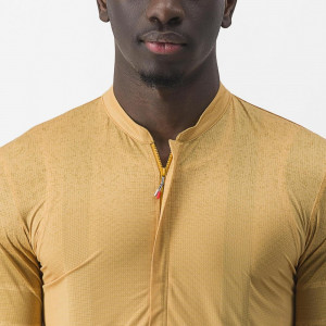 Tricou cu maneca scurta Castelli Unlimited Terra, Galben, XXL - Img 4