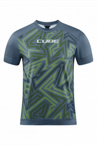 TRICOU CUBE ATX ROUND NECK TM S/S OLIVE GREY L