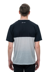 TRICOU CUBE ORGANIC T-SHIRT LOGO STRIPES GREY MELANGE BLACK L - Img 3