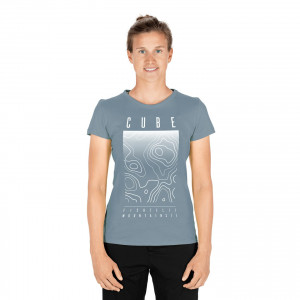 TRICOU CUBE WS T-SHIRT FICHTELMOUNTAINS DARK MINT L (40)