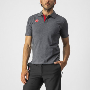 Tricou polo Castelli Race Day, Gri, L