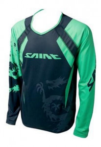TRICOU SHIMANO SAINT MANECA LUNGA NEGRU/VERDE