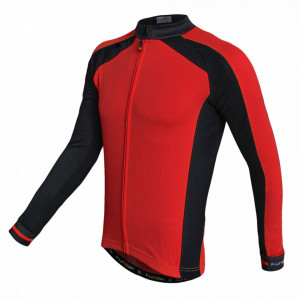 Tricou Termic Ciclism Copii FUNKIER Firenze-LW Winter (L/S) - Red 10 ani - Img 2