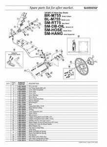 ADAPTOR PT. ETRIER FRANA PE DISC BR-M755 PT. POST MOUNT