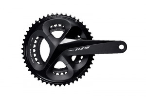 ANGRENAJ PEDALIER SHIMANO 105 FC-R7000 50X34T BRAT 170MM PT. 11 VIT. PE SPATE HOLLOWTECH 2 FARA BUTUC PEDALIER FARA CG NEGRU AMBALAT IND.