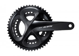 ANGRENAJ PEDALIER SHIMANO 105 FC-R7000 53X39T BRAT 170MM PT. 11 VIT. PE SPATE HOLLOWTECH 2 FARA CG FARA BUTUC PEDALIER NEGRU AMBALAT IND.